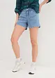 Gestreepte jeans short, mid waist, John Baner JEANSWEAR