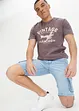 Lange jeans short met cargozakken, regular fit, John Baner JEANSWEAR