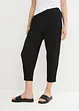 Wijde jersey broek van crêpe, cropped, bonprix