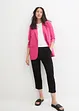 Wijde jersey broek van crêpe, cropped, bonprix