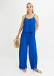 Jersey plissé jumpsuit, bonprix