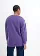 Oversized sweater met splitten van zachte badstof, bonprix