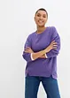 Oversized sweater met splitten van zachte badstof, bonprix