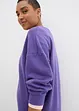 Oversized sweater met splitten van zachte badstof, bonprix