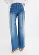 Wide leg jeans met mid waist, bonprix