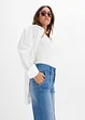 Wide leg jeans met mid waist, bonprix