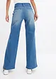 Wide leg jeans met mid waist, bonprix