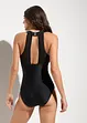 Badpak met transparant inzetstuk, bonprix