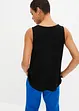 Top met rits in een viscosemix, bonprix