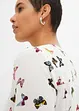 Blouse met een V-hals van soepele viscose, bonprix