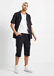 Lange sweat cargo bermuda, regular fit, bonprix