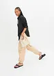Oversized overhemdblouse met knoopsluiting van katoen, bonprix