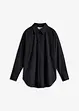 Oversized overhemdblouse met knoopsluiting van katoen, bonprix