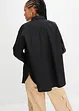 Oversized overhemdblouse met knoopsluiting van katoen, bonprix
