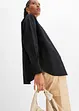 Oversized overhemdblouse met knoopsluiting van katoen, bonprix