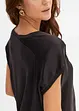 Shirt met satijnen inzet, bonprix