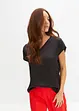 Shirt met satijnen inzet, bonprix
