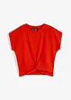 Kort T-shirt met knoopeffect, bonprix