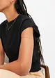 Kort T-shirt met knoopeffect, bonprix