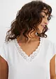 Shirt met kant van een viscose-mix, bonprix