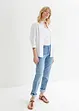 Mid waist jeans met turn-ups, straight, bonprix