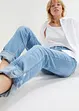 Mid waist jeans met turn-ups, straight, bonprix