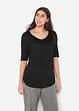 Longshirt van zachte viscose (set van 2), bonprix