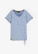 Gedessineerd T-shirt met strikkoordjes, bonprix