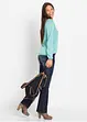 Bootcut jeans mid waist, stretch, bonprix