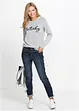 Boyfriend stretch jeans mid waist, bonprix