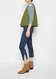 Mid waist cropped jeans, straight, bonprix