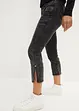 Mid waist cropped jeans, straight, bonprix