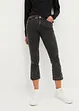 Mid waist cropped jeans, straight, bonprix