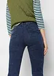 Mid waist cropped jeans, straight, bonprix