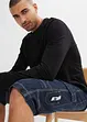 Lichte jeans cargo bermuda, relaxed fit, bonprix