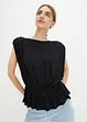 Mouwloos shirt met schoudervullingen, bonprix