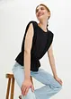 Mouwloos shirt met schoudervullingen, bonprix