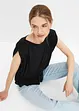 Mouwloos shirt met schoudervullingen, bonprix