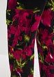 Satijnen cargo broek met bloemenprint, bonprix