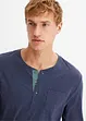 Henley shirt van biologisch katoen, lange mouw, bonprix