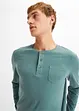 Henley shirt van biologisch katoen, lange mouw, bonprix