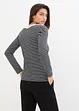 Gestreepte longsleeve met boothals, bonprix