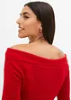 Geribde off shoulder trui, bonprix