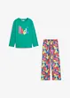 Meisjes pyjama met biologisch katoen (2-dlg. set), bonprix