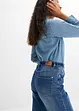 Straight jeans met high waist en biologisch katoen, bonprix