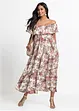 Carmen jurk van soepele viscose, bonprix