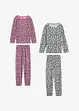 Meisjes pyjama met biologisch katoen (4-dlg. set), bonprix