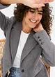 Blazer in wollen look met schoudervullingen, bonprix