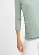 Shirt met drapering en 3/4 mouwen, bonprix