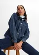 Oversized denim shacket, bonprix